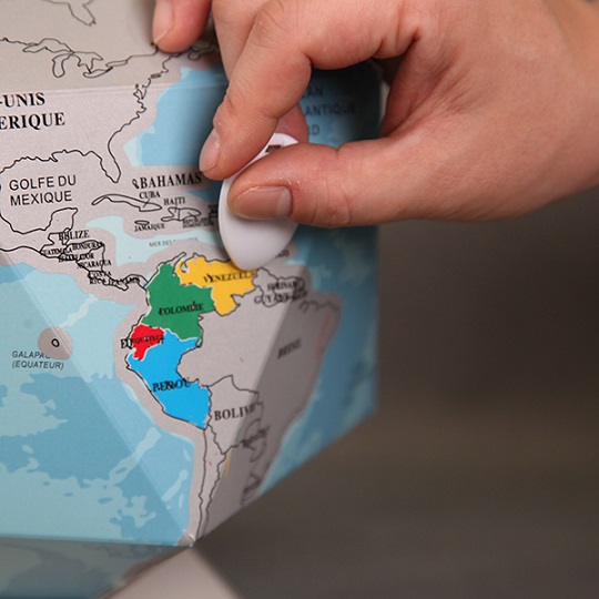 Paper Scratch Globe