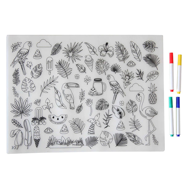 Coloring Silicone Placemat