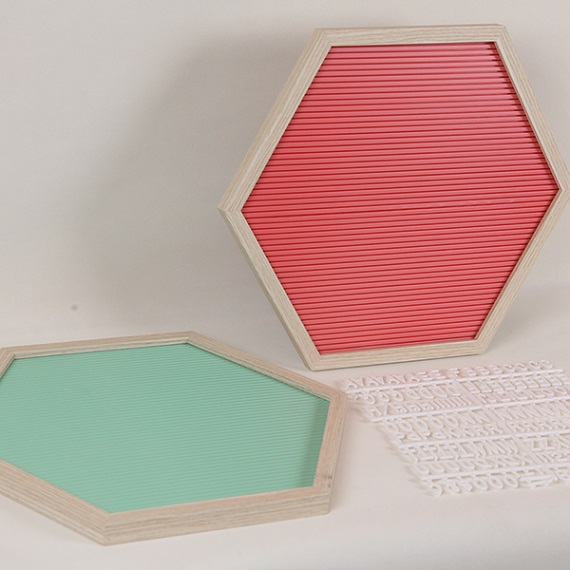 Hexagon Shaped Letter Board