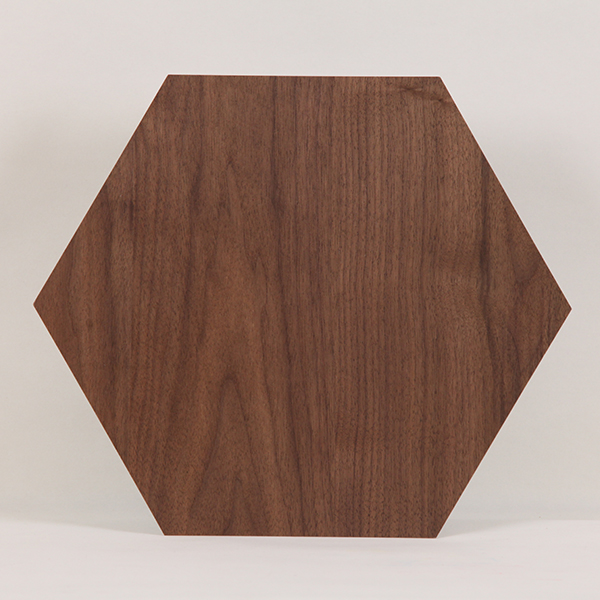 Hexagon Natural Wood Veneer Metal Board