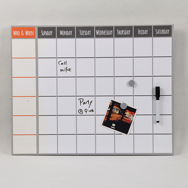 Magnetic Monthly Planner Whiteboard