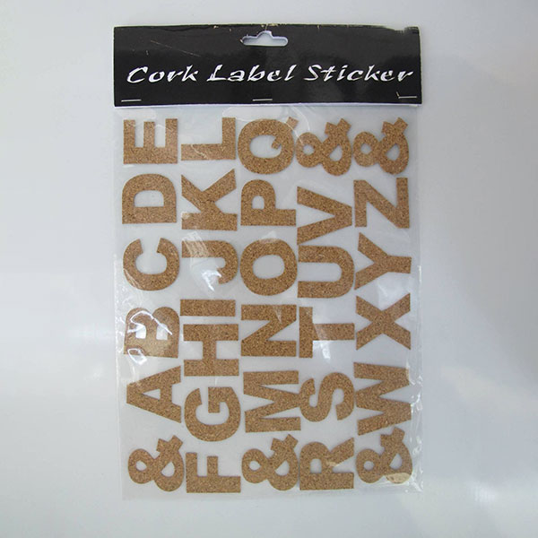 Cork Stickers In Capital Letter and Symbol 