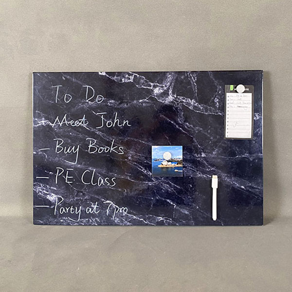 Black Marble Magnetic Dry Erase Board