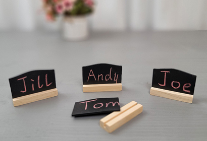 <strong>Wooden Chalkboard Table Sign</strong>