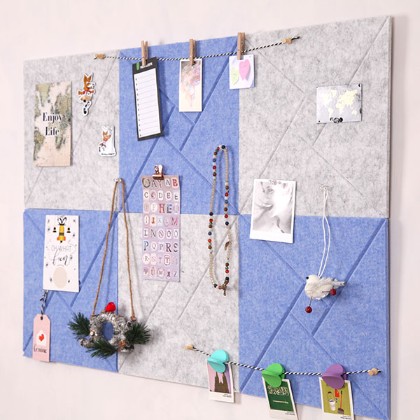 6 Pack Square Felt Pin Board Tiles