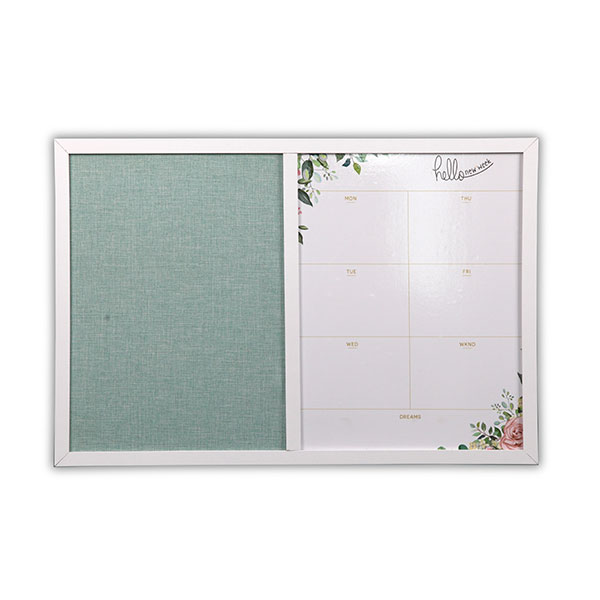 Framed Weekly Planner Felt Pin Board Combo