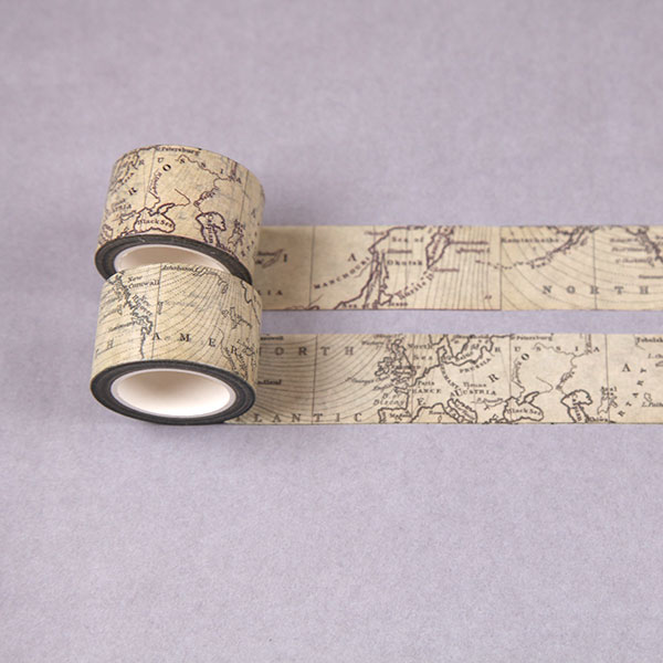 Vintage world Map Washi Tape/vintage paris Washi / Masking tape/ japan –  DokkiDesign
