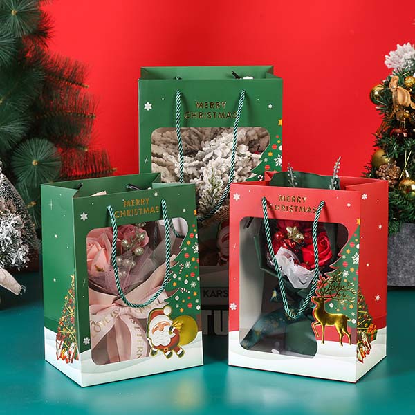 Christmas Gift Bags with Window