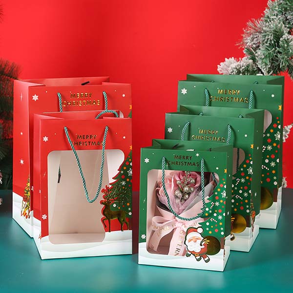 Christmas Gift Bags with Window