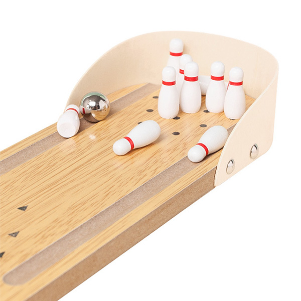 Mini Wooden Bowling Game