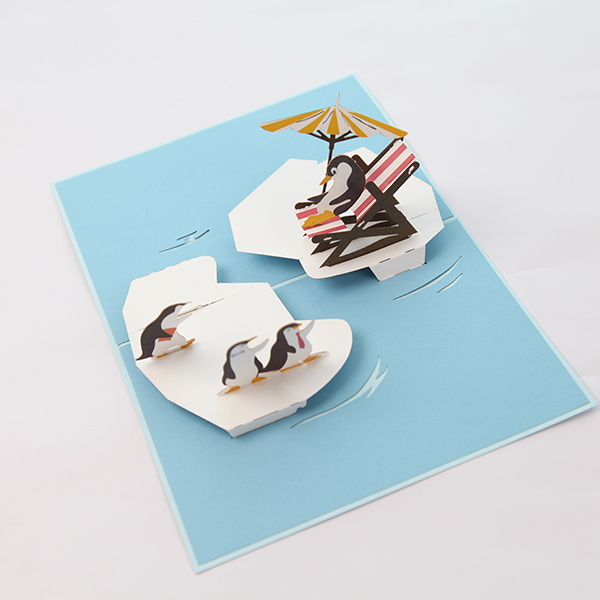 3D Pop Up Penguin Card