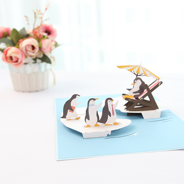 3D Pop Up Penguin Card