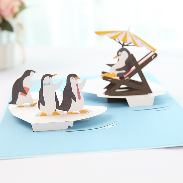 3D Pop Up Penguin Card