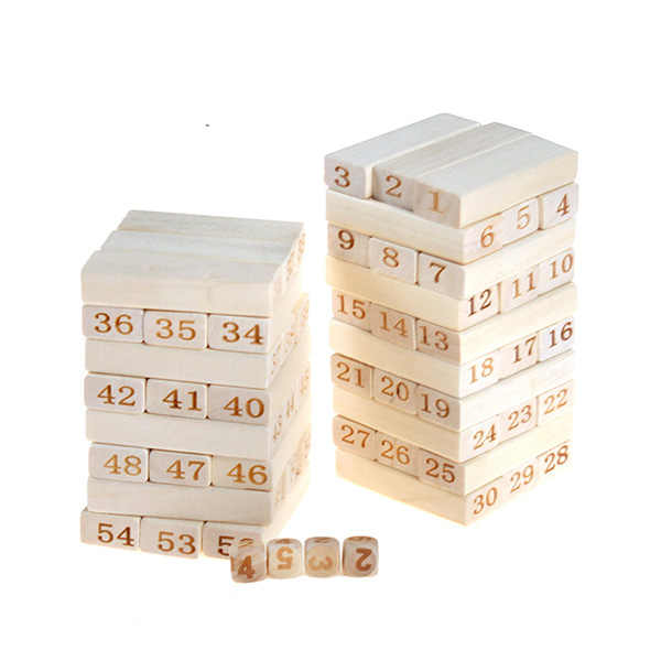 Wooden Tumble Tower Game