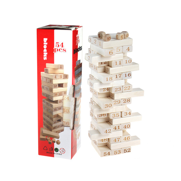 Wooden Tumble Tower Game