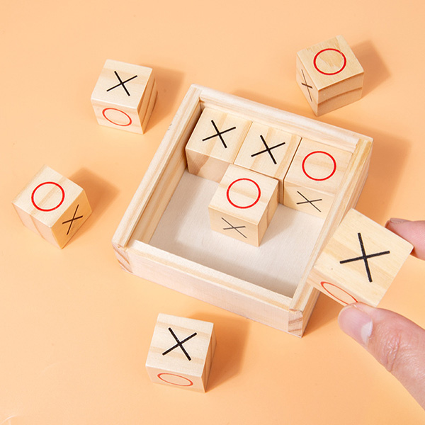 Wooden Tic Tac Toe Game