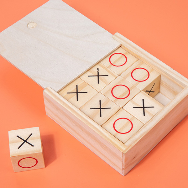 Wooden Tic Tac Toe Game