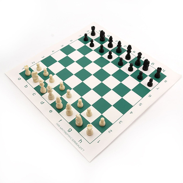 Leather Roll-Up Travel Chess Set