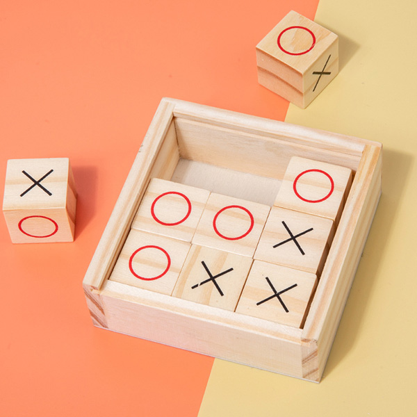 Wooden Tic Tac Toe Game