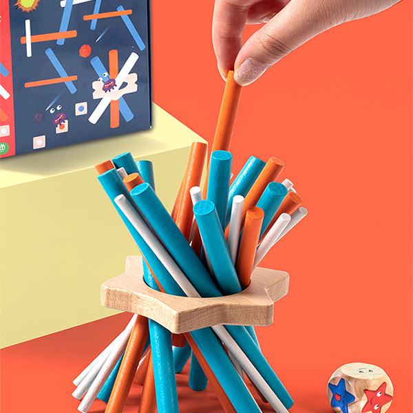 Wooden Pick Up Sticks Game