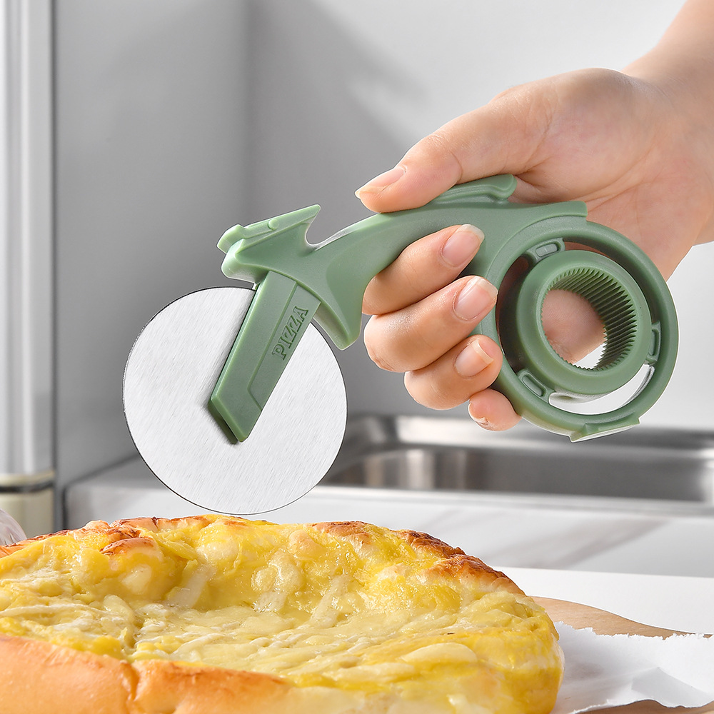 Stainless Steel Scooter Pizza Cutter