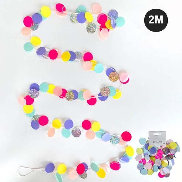 Round Glitter Garlands