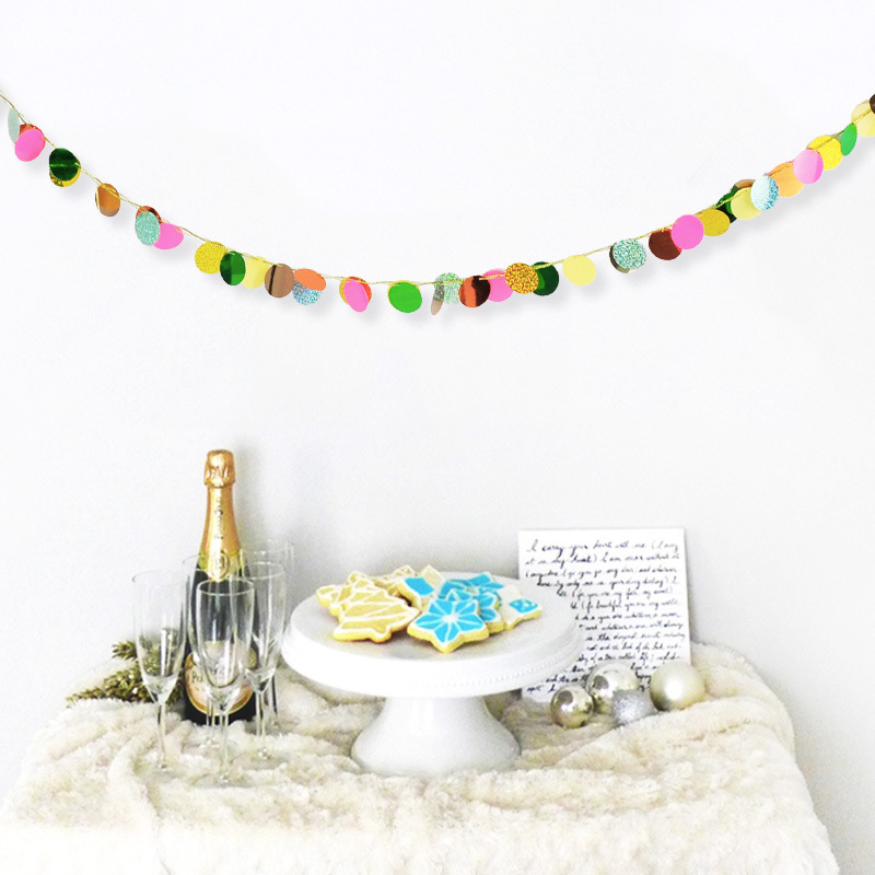 Round Glitter Garlands