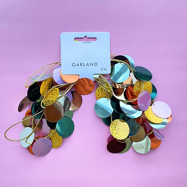 Round Glitter Garlands