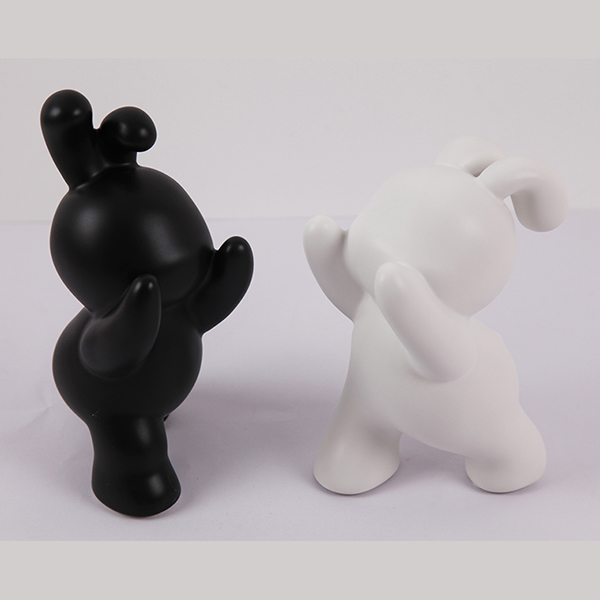 Ceramic Rabbit Bookends 