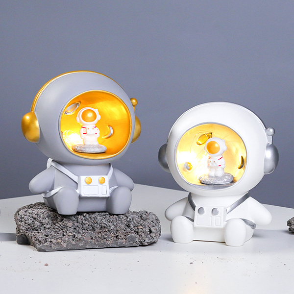 Astronaut Piggy Bank with Light