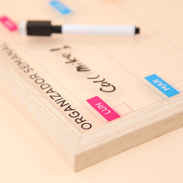 Acrylic Dry Erase Board with Weekly Planner Printing