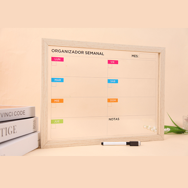 Acrylic Dry Erase Board with Weekly Planner Printing