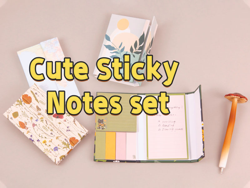 Cute Sticky Notes Set Design