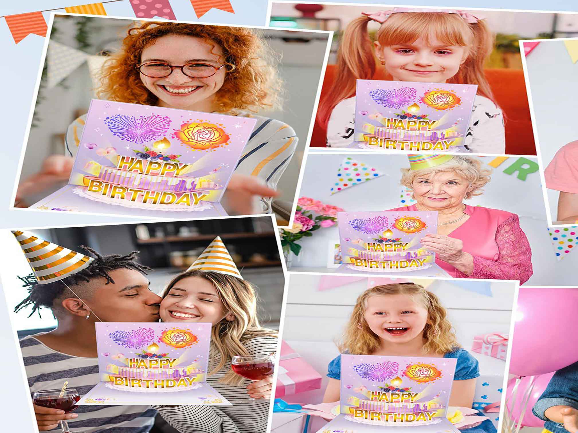 3D Happy Birthday Greeting Card