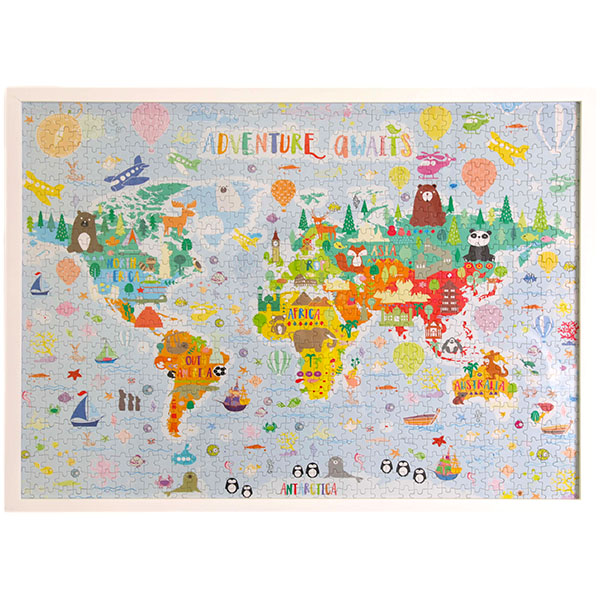 Animal World Map Puzzle