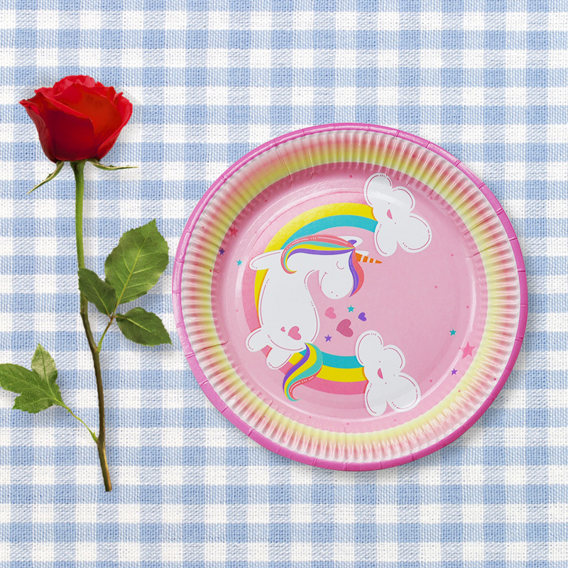 Unicorn Paper Plates Set of 8