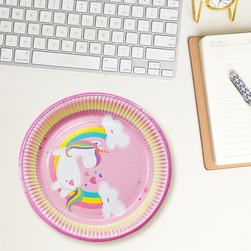 Unicorn Paper Plates Set of 8