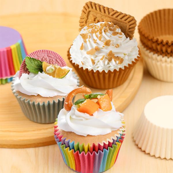 Cupcake Wrapper with Flower Printed 40 Pcs