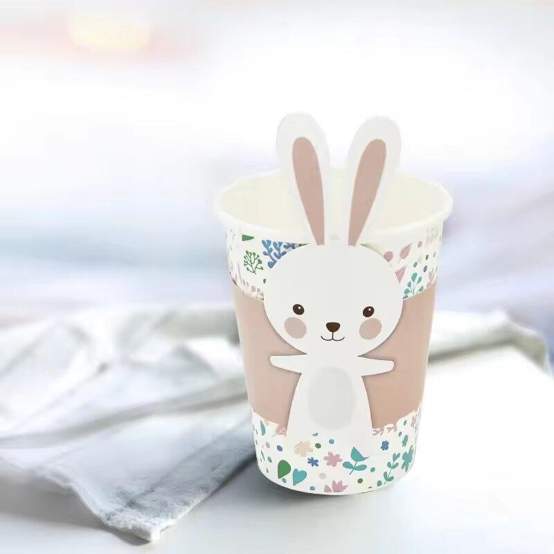 Easter Bunny Drinking Cups 9 OZ Set of 8