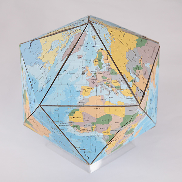 World Map Puzzle Globe