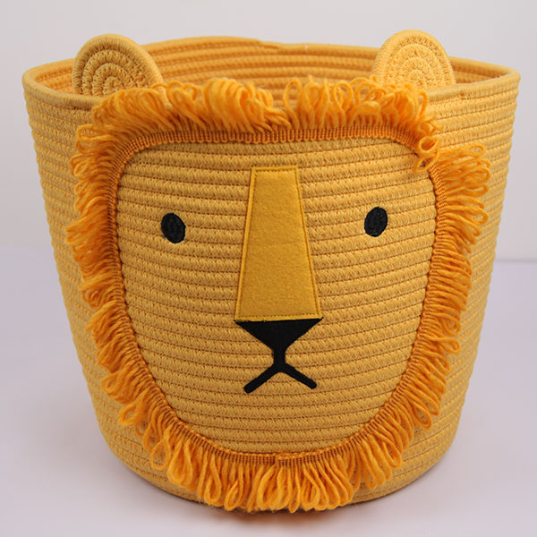 Lion Cotton Basket