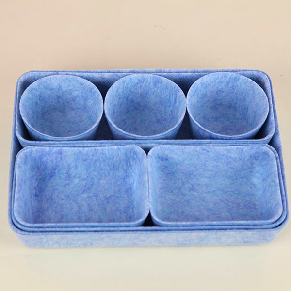 Set of 8 Felt Storage Box