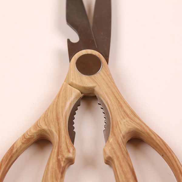 Wood Grain Handle Multi-Function Scissors