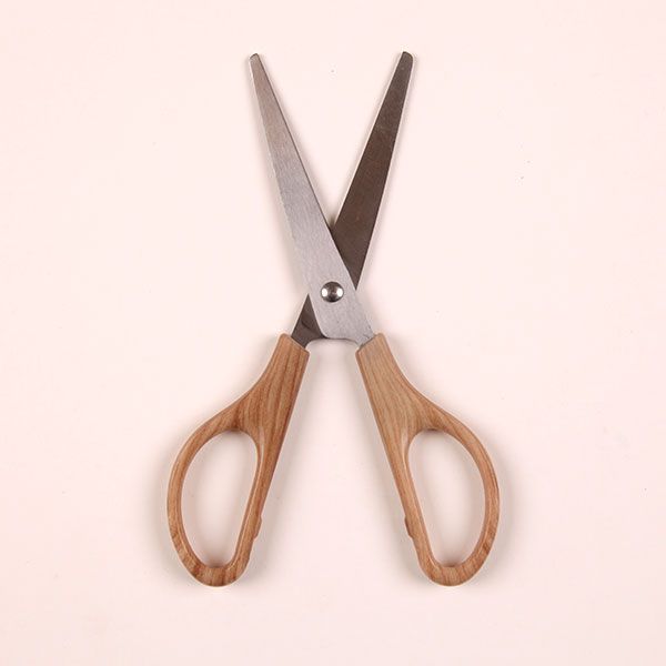 Wood Grain Handle Scissors