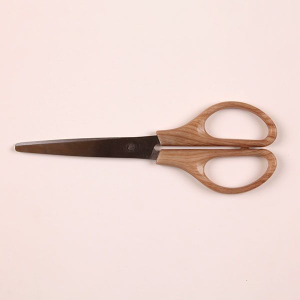 Wood Grain Handle Scissors