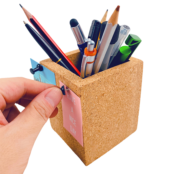 Cork Pen Holder Square