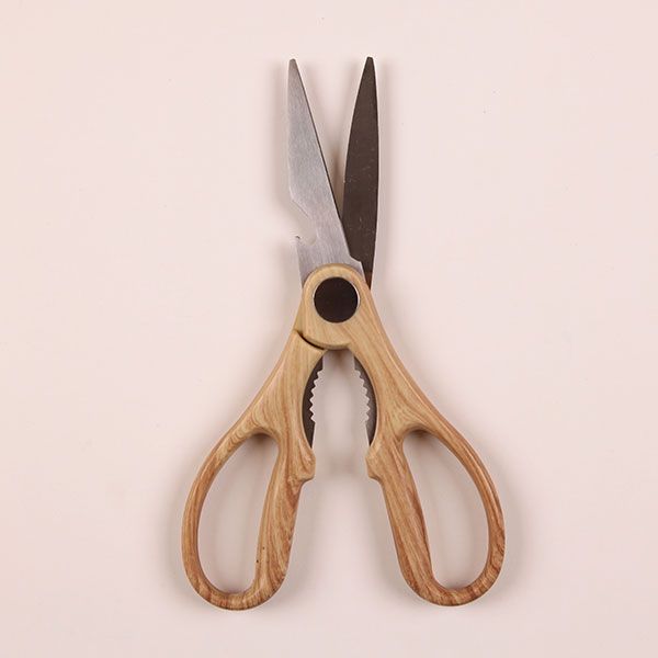 Wood Grain Handle Multi-Function Scissors