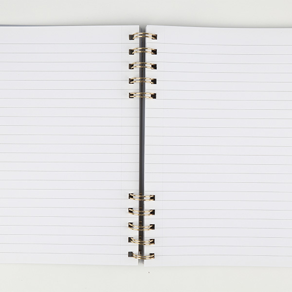 Durable PP Cover Spiral Lined Notebook