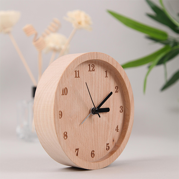 Fagus wooden alarm clock.