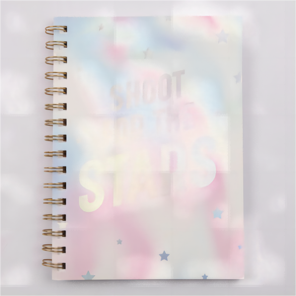 Glitzy Cover Spiral Notebook.